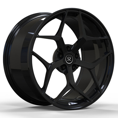 20x9.5ET25/20x10.5ET40/5x112/66.6 Glanzend Zwarte Gesmede Velgen voor BMW 840 Jaar 2020