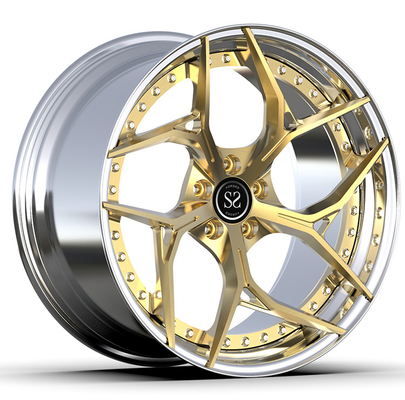 Audi Tt Custom Forged 20 Duim 2 stukken Poolse Randen 6061 T6-Aluminiumlegering 5x112