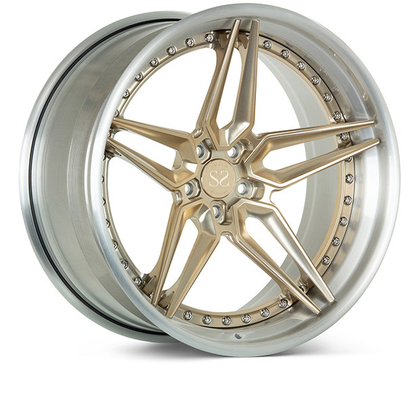 Douanedubbel 5 sprak 3 Stukken Gesmede Wielen voor Porsche Audi RS6 21x11.5