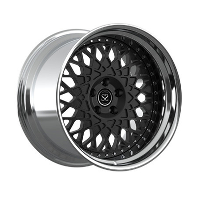 Het 2-stuk van centrummatte black smeedde Wielenvat Opgepoetst 19 de Autoranden van de Duimlegering E350