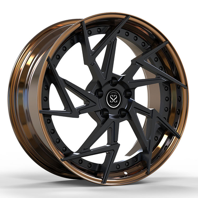Geschikt voor Audi A3 Custom Bronze 2-PC gesmeed legering velgen 18 en 19 inch 5x112 Bolt Patroon