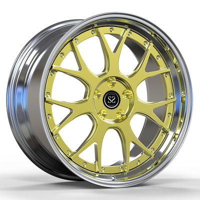 Geschikt voor Benz C63 5x112 Custom Pools 2-PC gesmeed Aluminium Riemen Staggered 19 en 20 inch