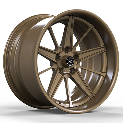 De Gesmede Wielen van de aluminiumlegering Auto voor Verkoopdouane 2 stuk Wrangler Polished Bronze Rims