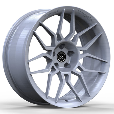 Pasvorm aan van de Douane 1-PC van BMW M3 van Luxeauto's Randen van de het Aluminiumlegering de Zilveren Gesmede 19 20 en 21 van het Boutduim Patroon 5x112