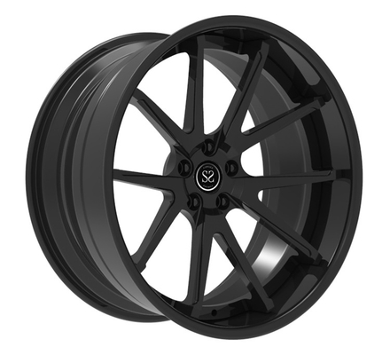 Gewankelde het Satijnzwarte van 21x10 21x12 5x130 5x112 smeedde de Wielen voor CL63