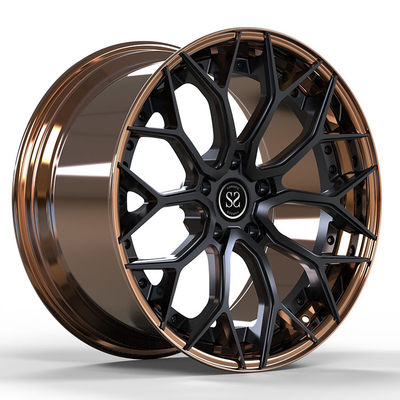 Audi RS6 5x112 bronst Zwarte 2 PC Gesmede Legeringsranden 19 20 21 en 22 Duim