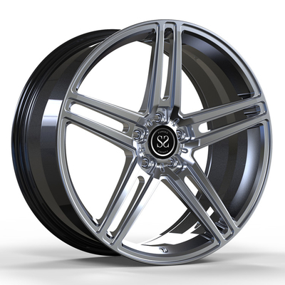 Voor S320 Monoblock Legering van het 1 Stukaluminium 20 de Autoranden van Grootte Hyper Zilveren Wielen