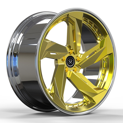 Gouden Borstel 2-PC smeedde Aluminiumranden 5x112 wankelde 20 21 duim voor Mercedes Benz E63