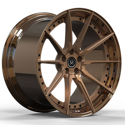 Polijst de Gewankelde Randen 5x112 van 2-PC van Bronsmercedes benz forged wheels 21 Duim