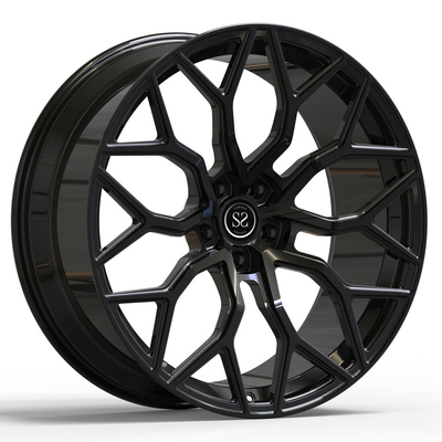 De Monoblockwielen voor Urus 1 Gesmede PC polijsten de Zwarte Randen van de de Legeringsauto van 24inch 24x10 24x12 Gewankelde