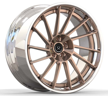 Geborstelde Opgepoetste 2 stukken Gesmede Wielen voor Porsche Macan Gewankelde 21inch