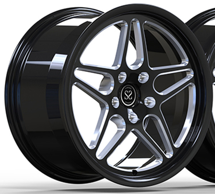 Hyper Black Forged Monoblock Velgen Gloss Black 19x8.5